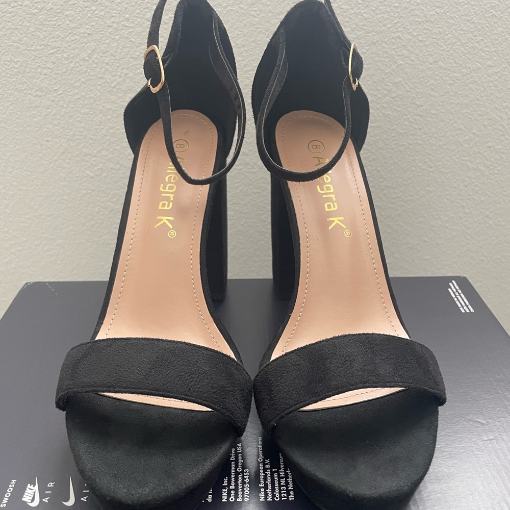 Allegra K Chunky Heels